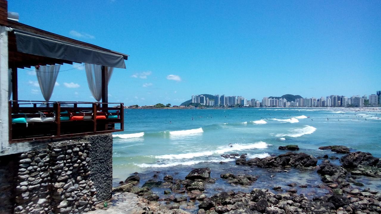 Apartamento Frente Para O Mar ,50 M Da Praia , Ar Condicionado Todos Quartos Apartamento Guarujá Exterior foto